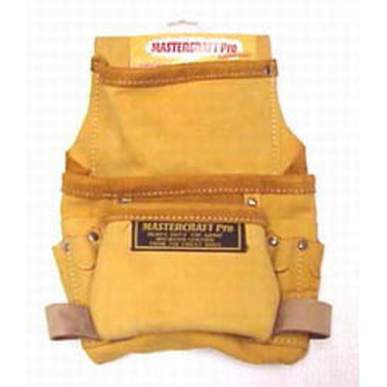 Picture of 3 Pocket Top Grain Leather Pro. Nail & Tool Bag