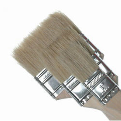 Picture of 4" Chip Brush Double Row White Bristle