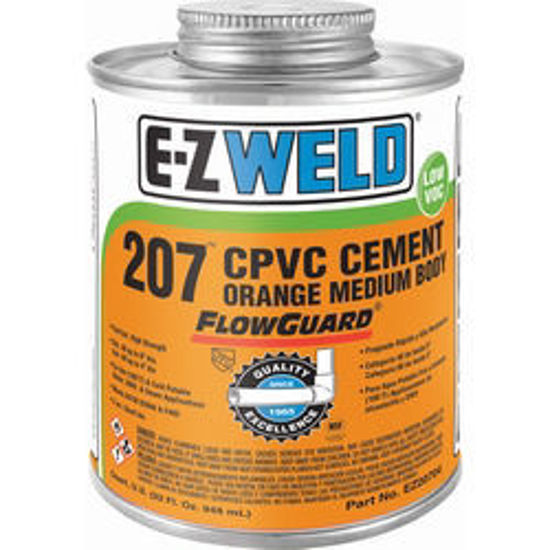 Picture of 207 CPVC Cement Med. Body, Orange 4OZ