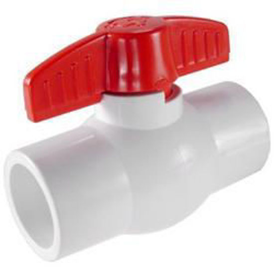 Picture of 1-1/4" PVC Ball Valve S X S Cold Water Only