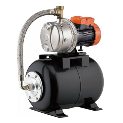 Picture of 1 HP Stainless Steel Shallow Well Pump And Tank With Pressure Control Switch